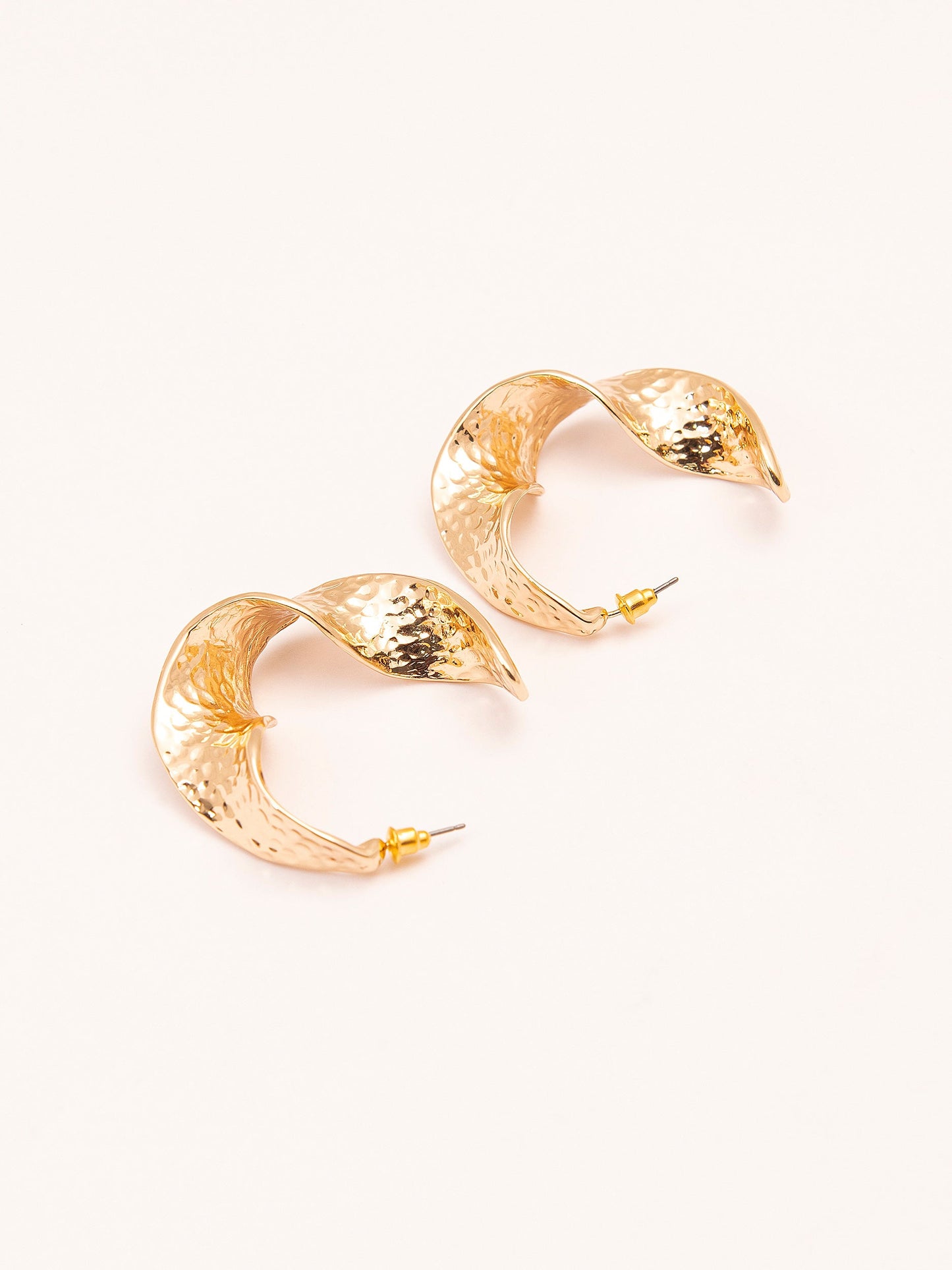 Twisted C-Hoop Earrings