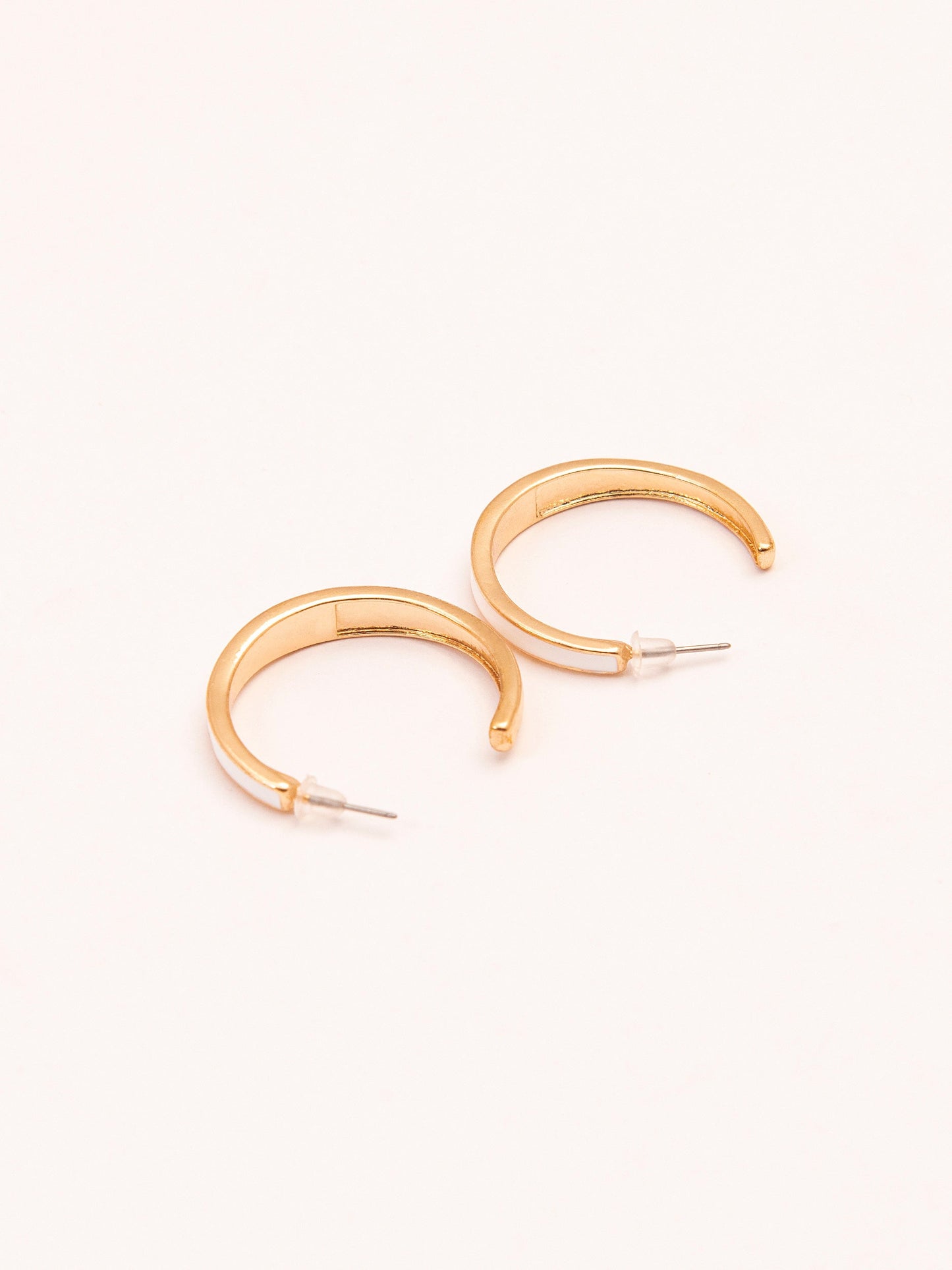 Glossy C-Hoop Earrings