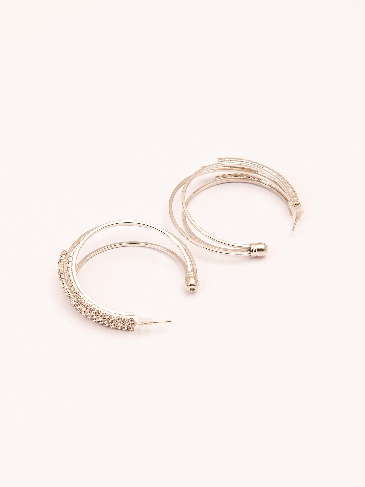 Looped C-Hoop Earrings