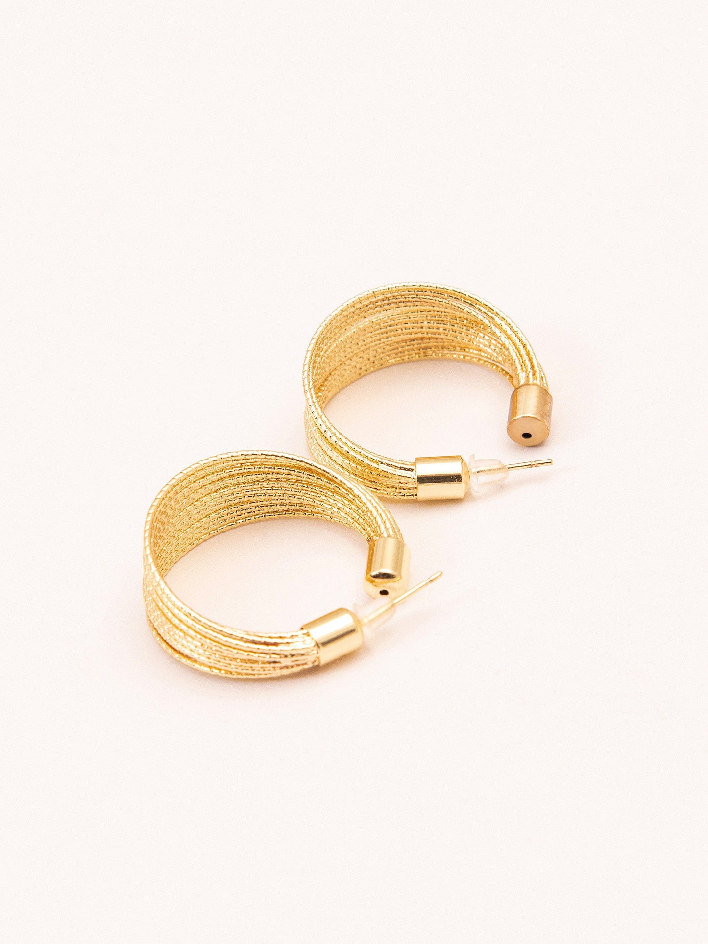 Stacked C-Hoop Earrings