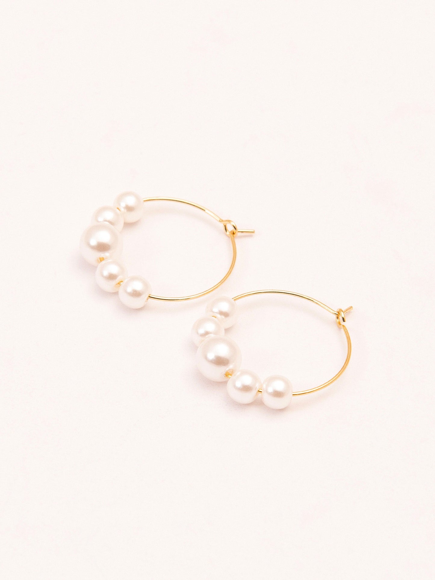 Pearl Hoop Earrings