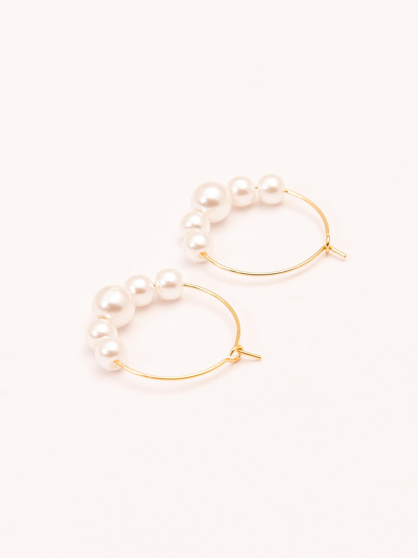 Pearl Hoop Earrings