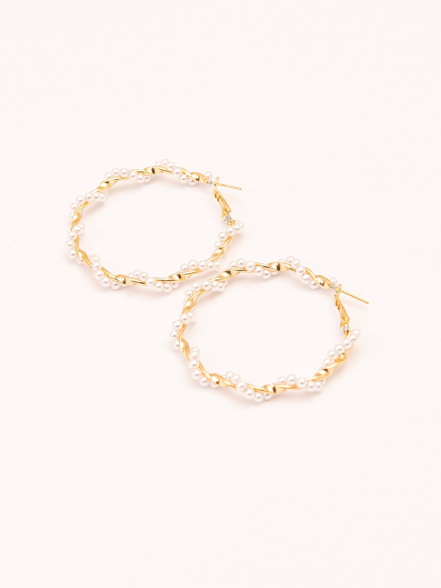 Pearl Hoop Earrings