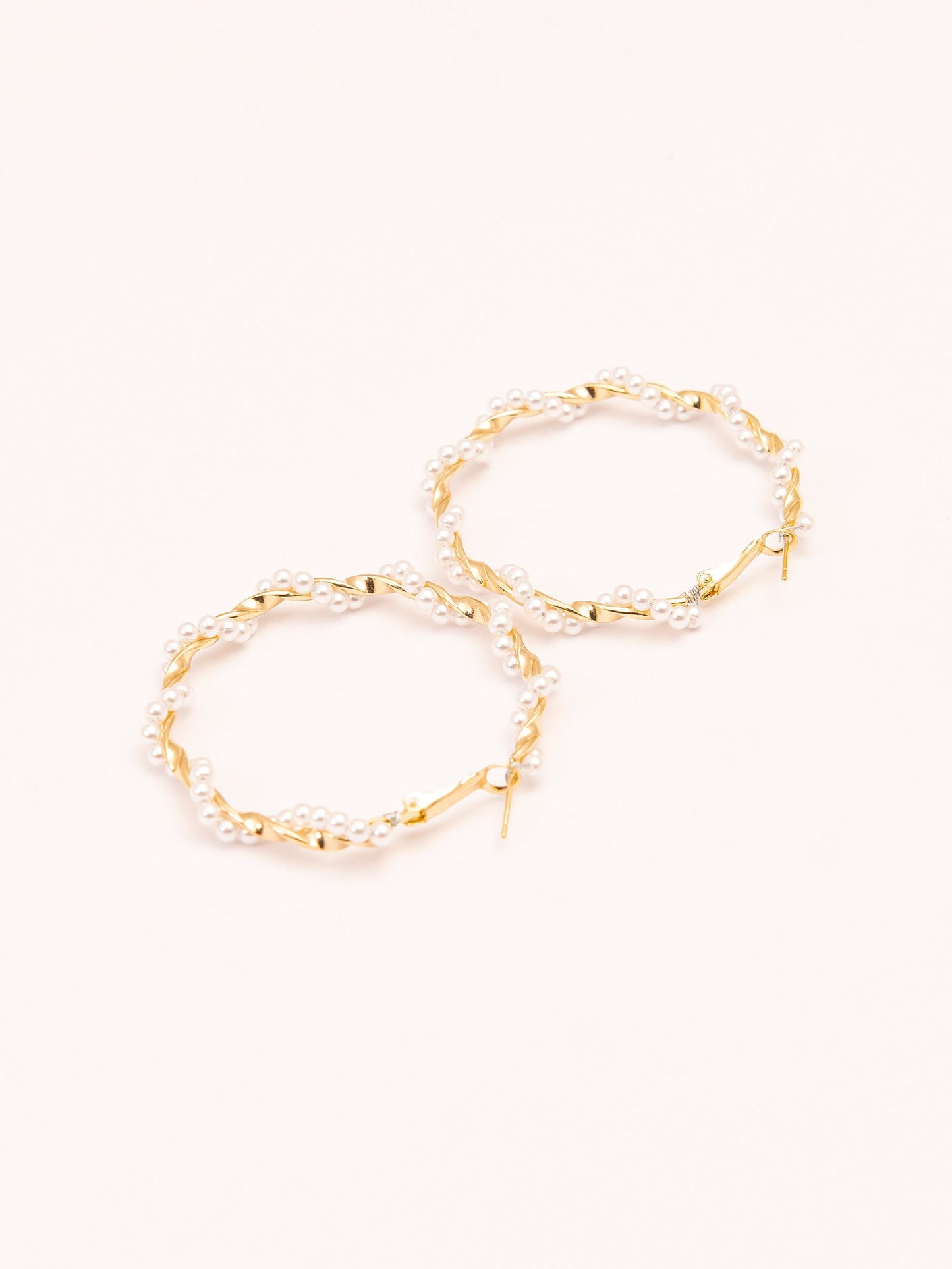 Pearl Hoop Earrings