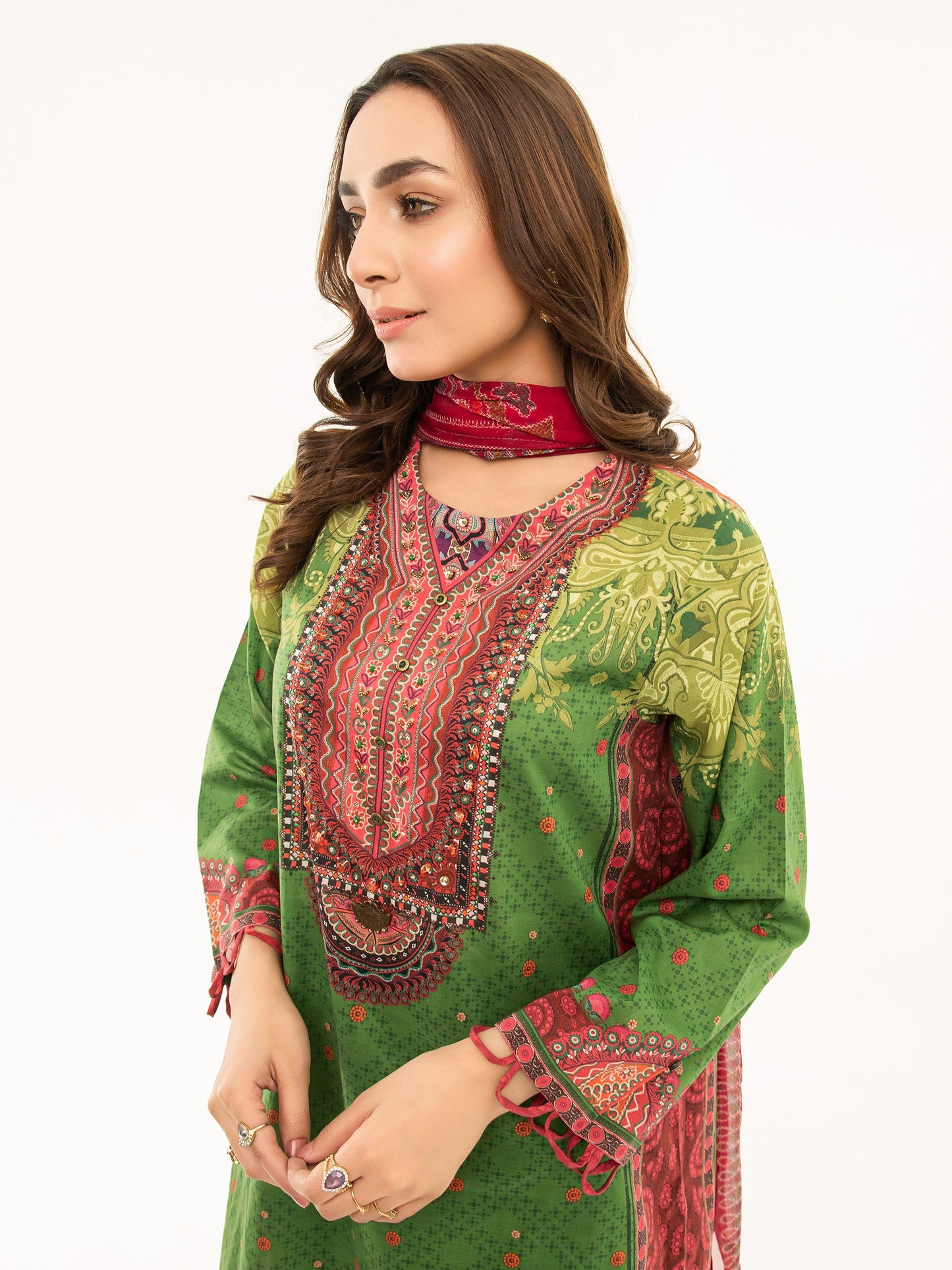 Embellished Lawn Suit