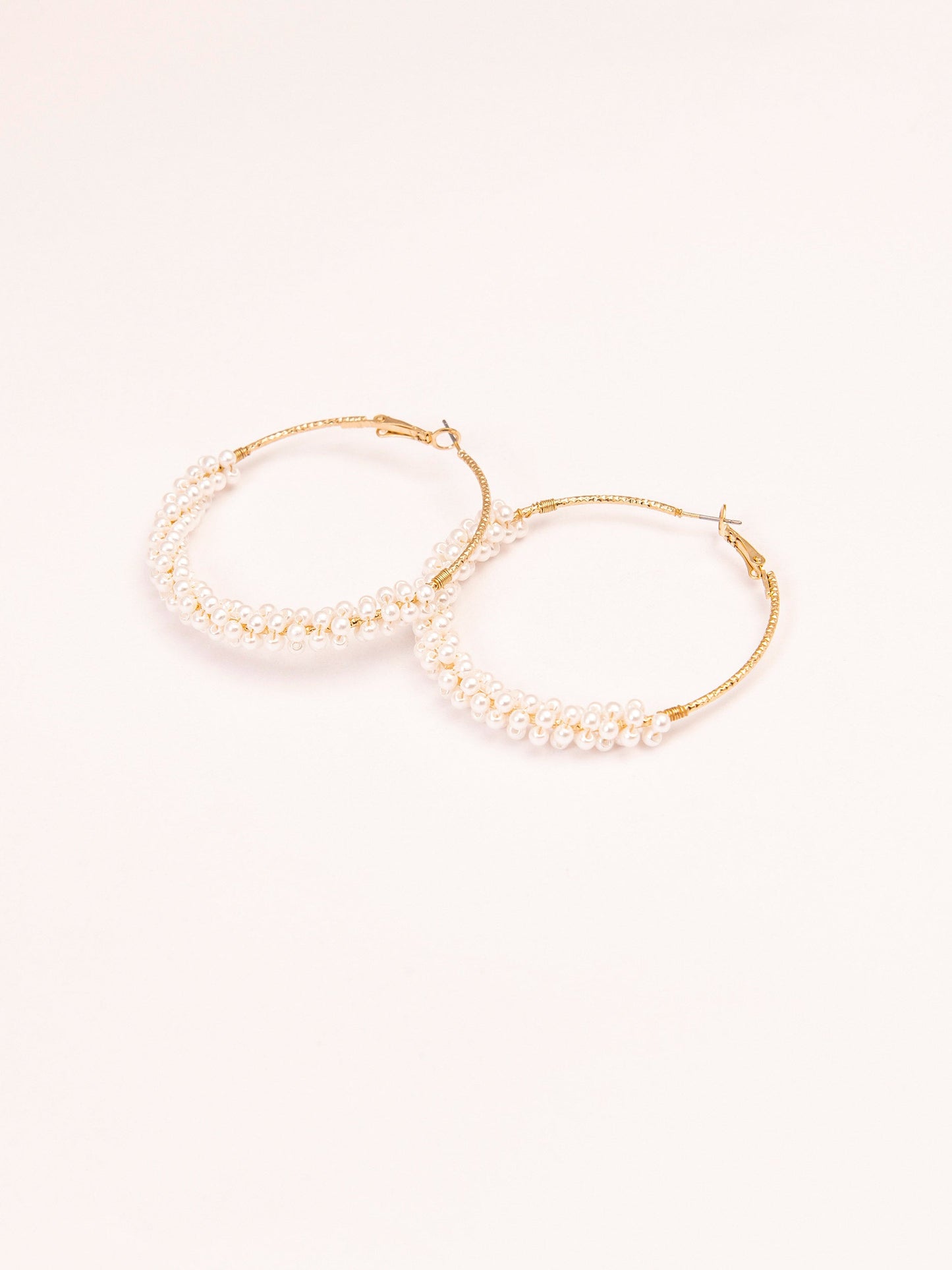 Pearl Hoop Earrings