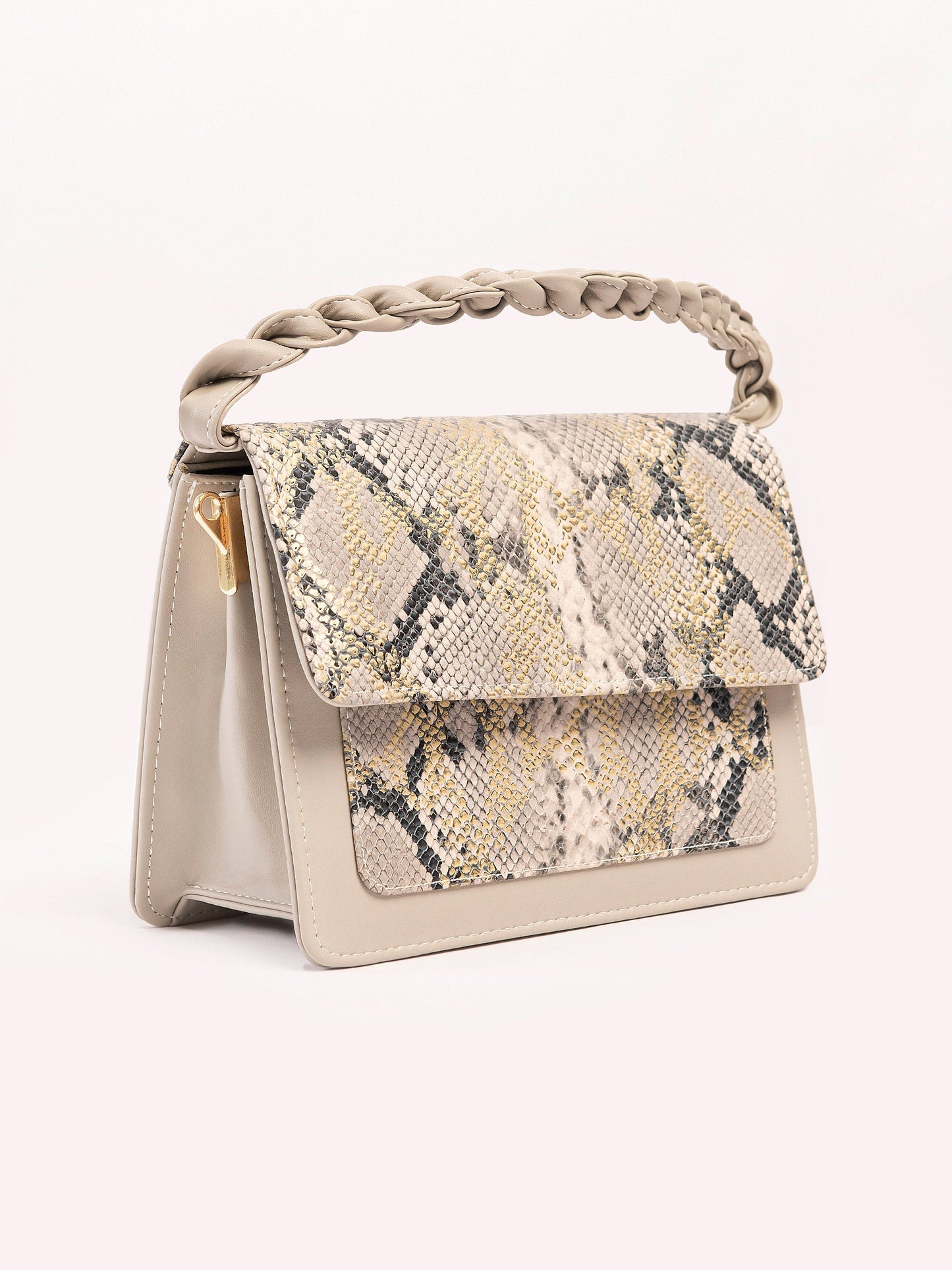 Printed Textured Handbag