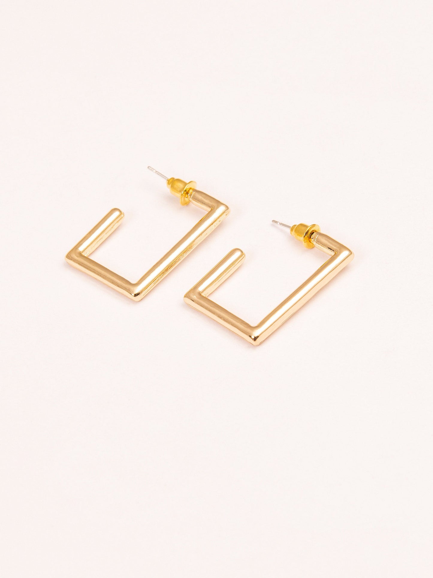 Glossy Restangular Earrings