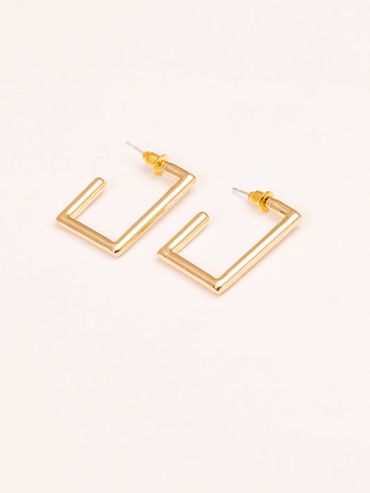 Glossy Restangular Earrings