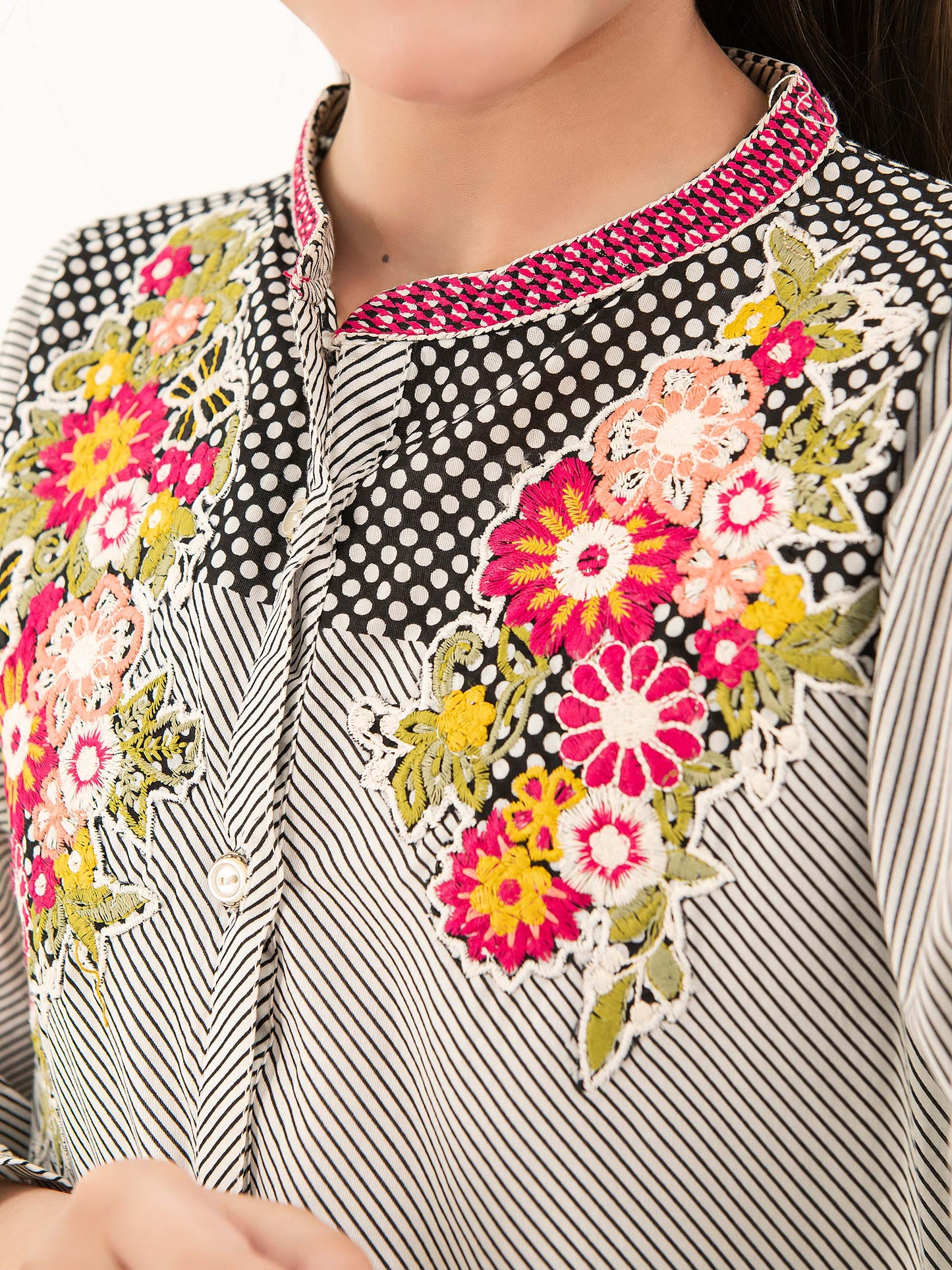 Embroidered Cambric Shirt