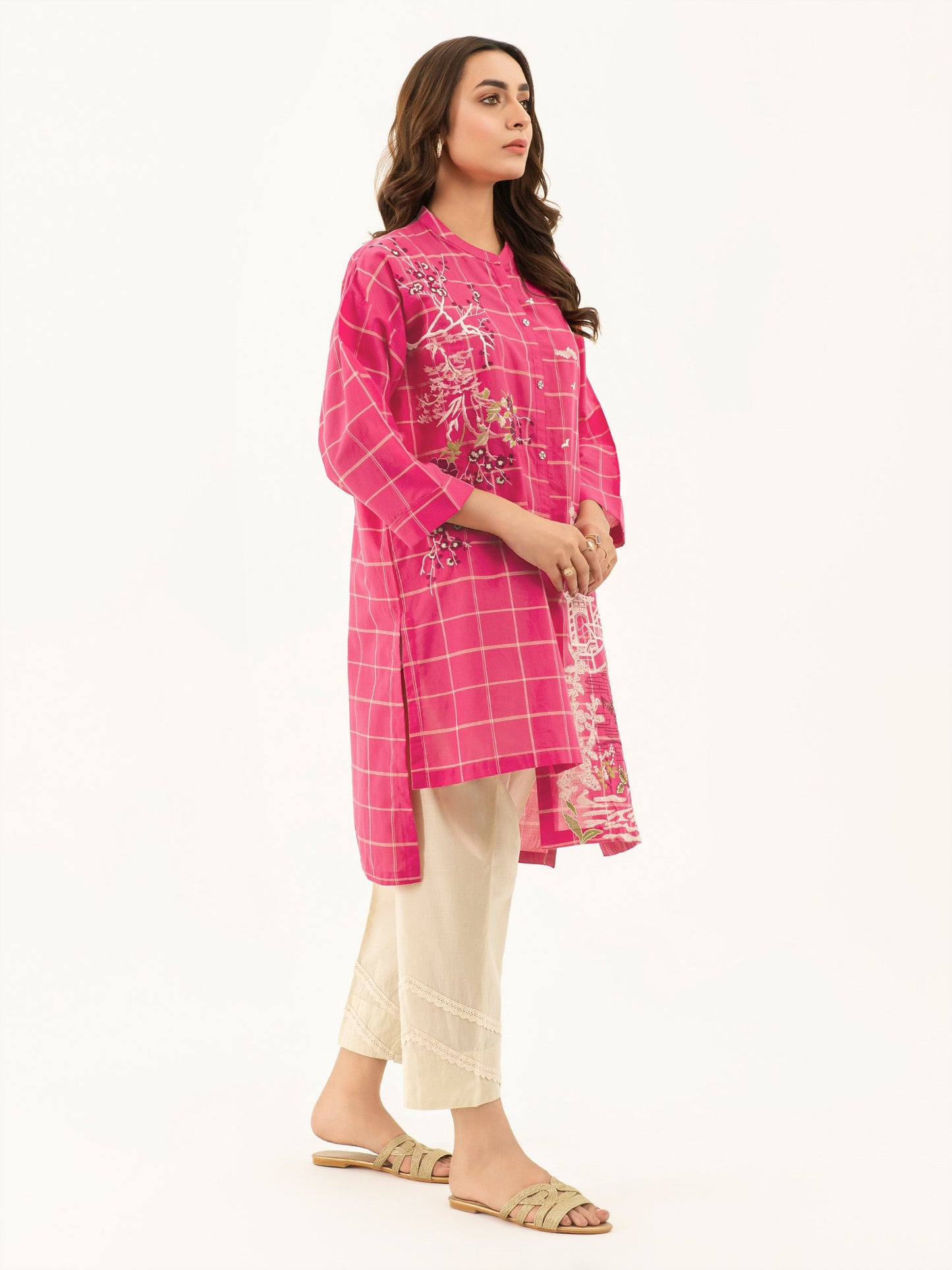 Embroidered Yarn Dyed Shirt