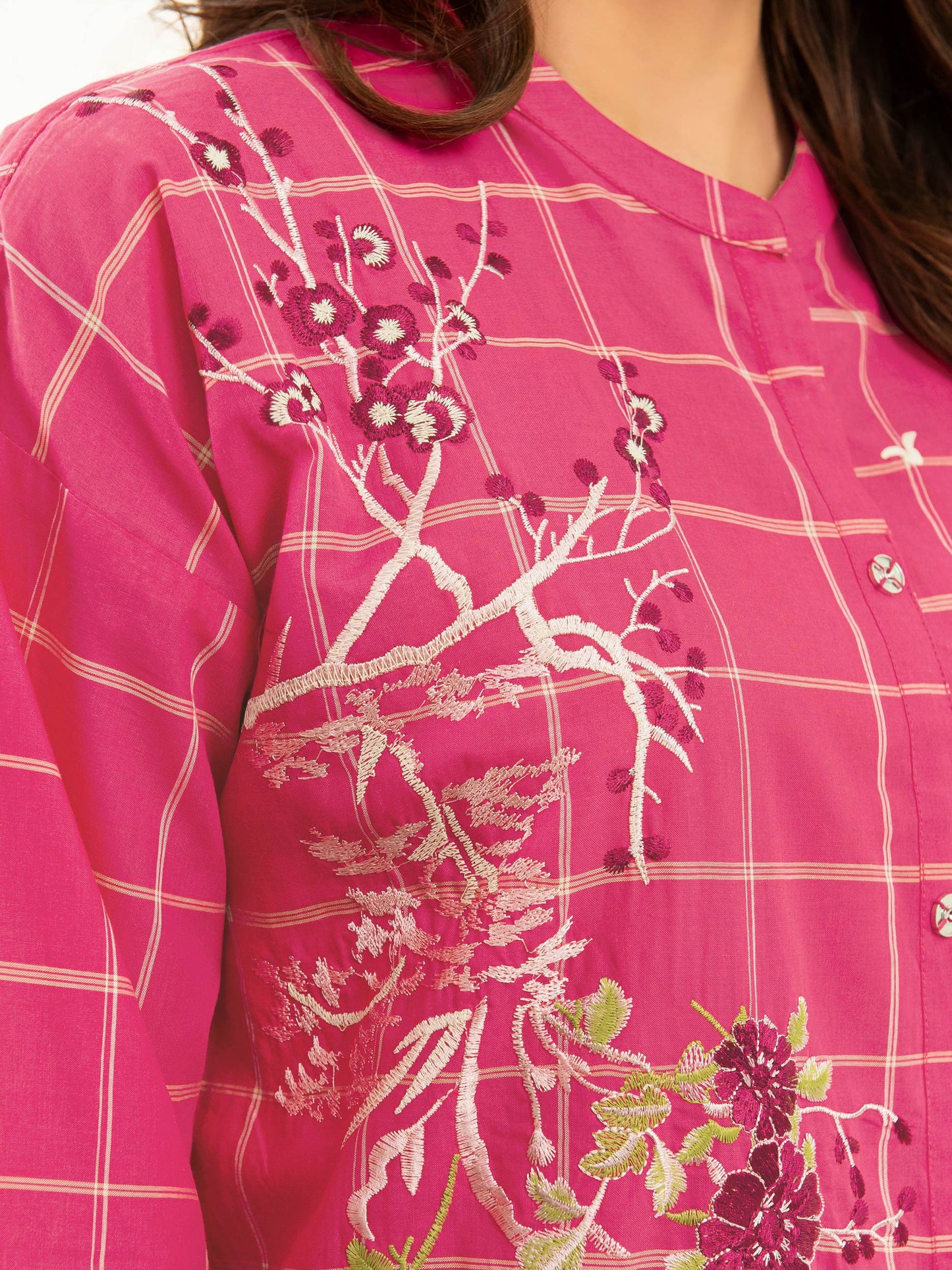 Embroidered Yarn Dyed Shirt