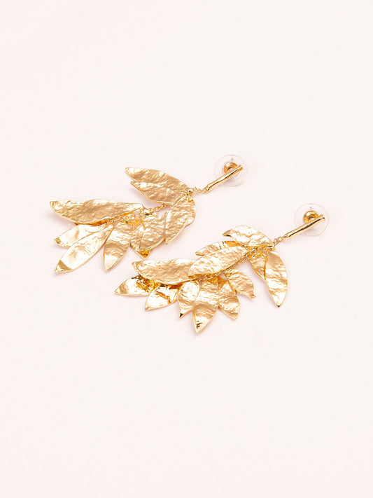 Metallic Leaf Earrings