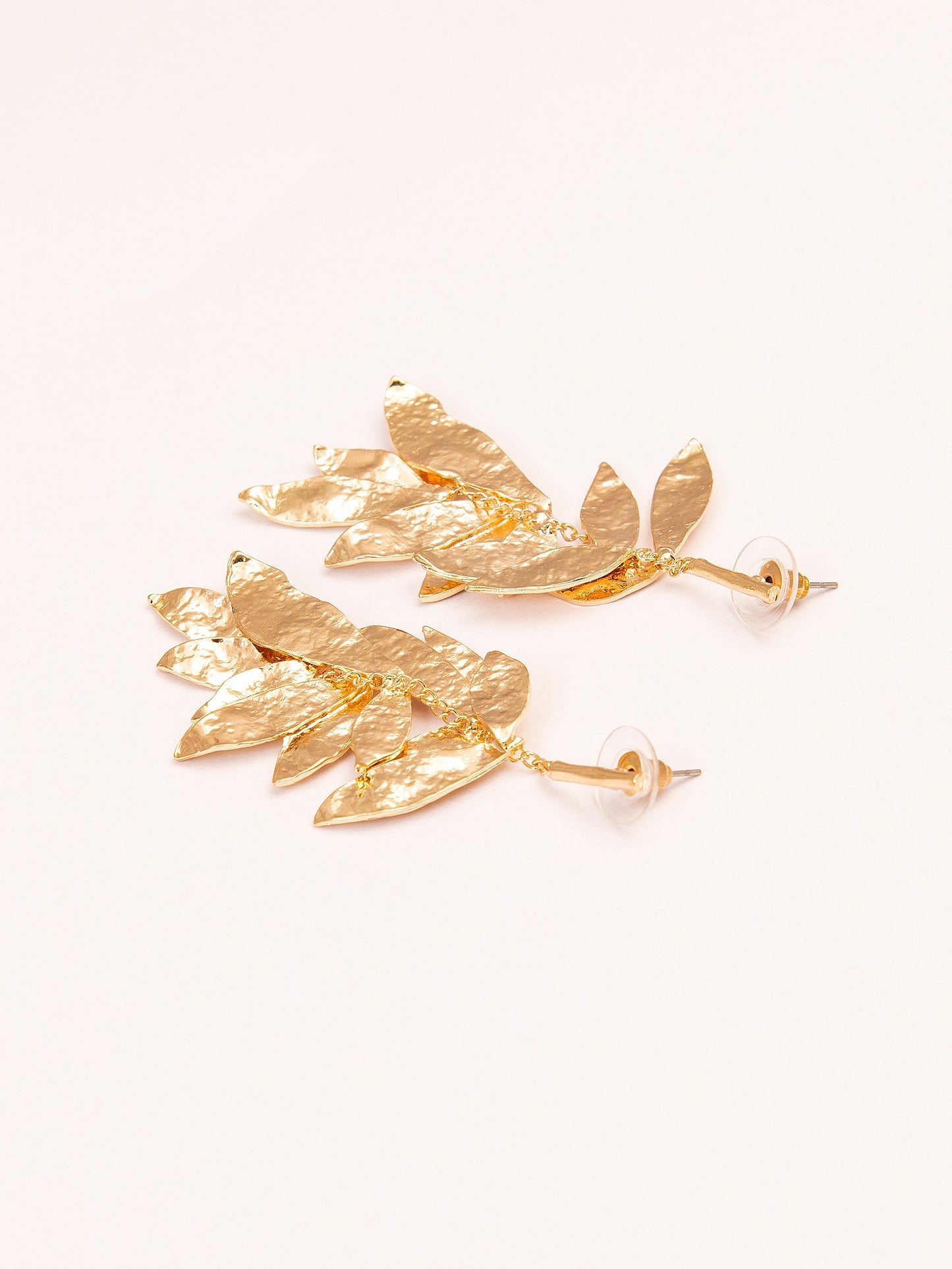 Metallic Leaf Earrings