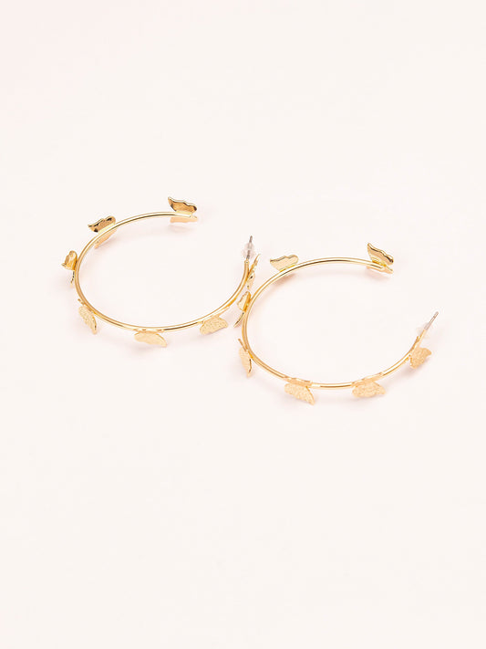 Butterfly C-Hoop Earrings