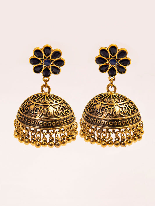 Floral Antique Jhumkas