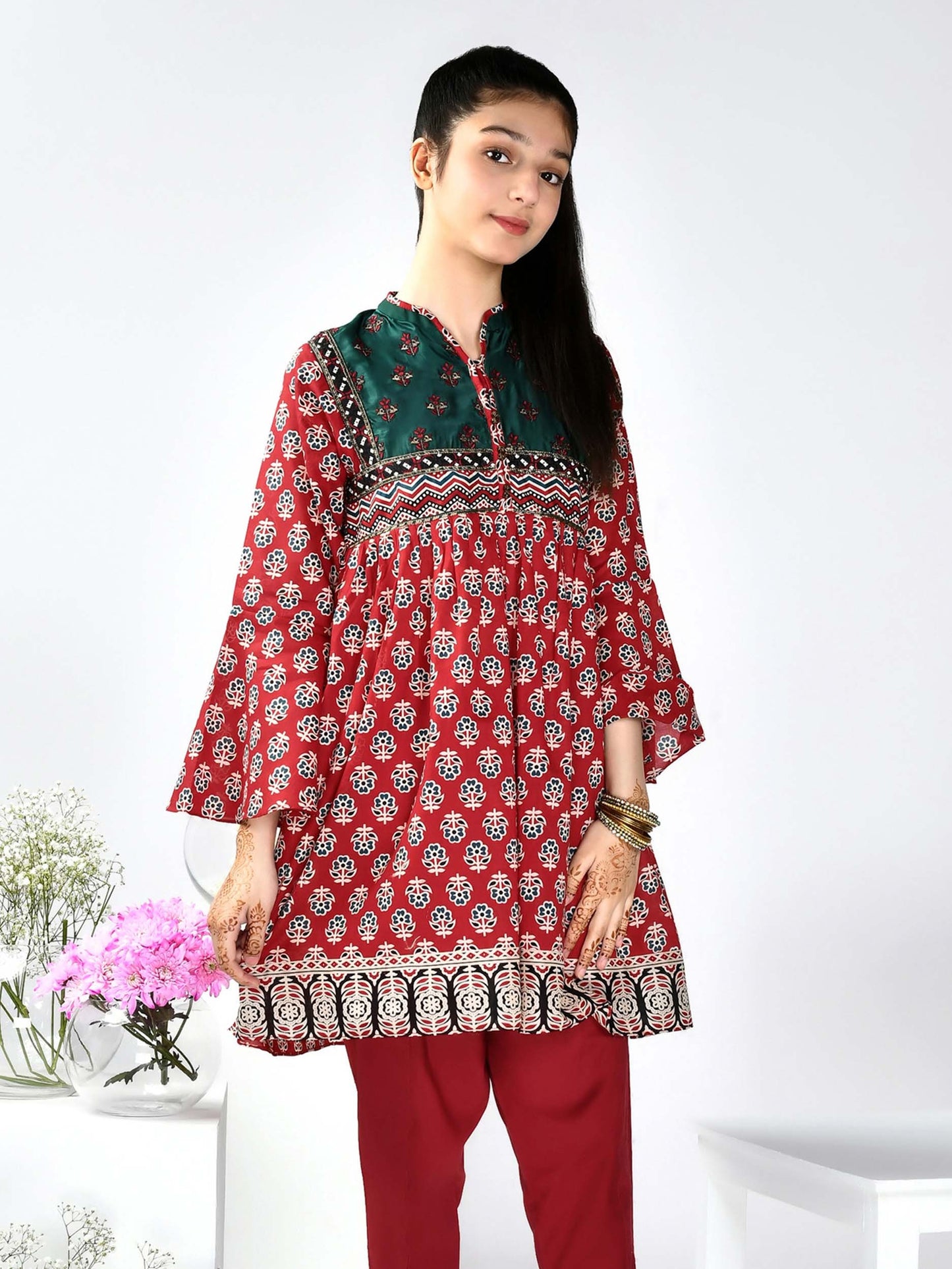 Embroidered Lawn Frock